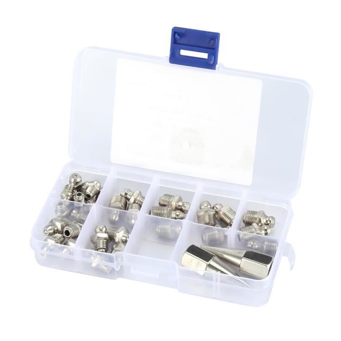 Kit De 160 Raccords De Graissage En Laiton - M6 M8 M10, Angles Droit 45° 90° 180° - Pour Auto, Moto, Mécanique