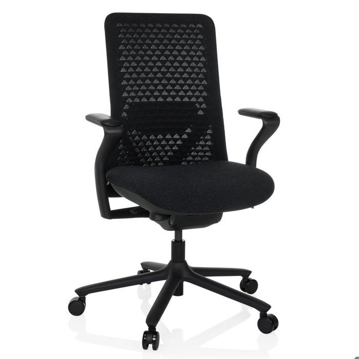 Siège de bureau haut de gamme - hjh OFFICE - VERVIO - Noir - Tissu / Tissu maille Siège de bureau haut de gamme - hjh OFFICE - VERVIO - Noir - Tissu / Tissu maille