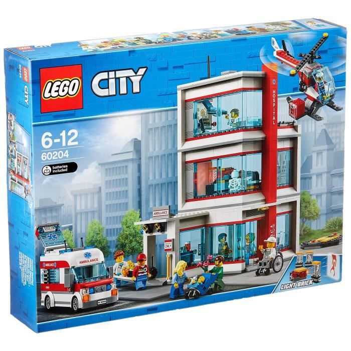 Lego 60204 Ville Ville City Hospital Building Set 3NRV7B - Cdiscount Jeux -  Jouets