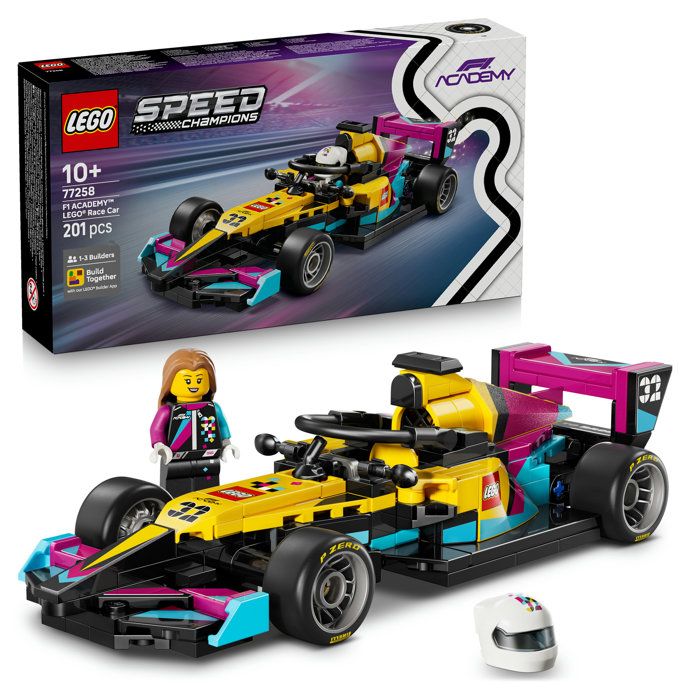 LEGO Speed Champions 77258 Voiture de Course F1 ACADEMY LEGO - Jeu de Construction 10 ans