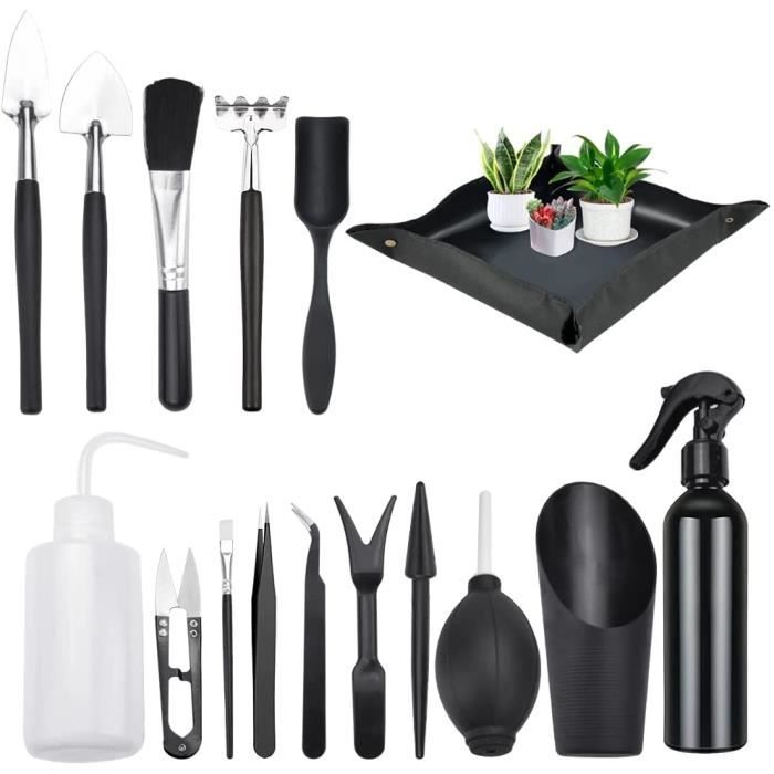 Kit D Outil De Jardinage - 15 Pcs Terrarium Plante Portable Entretien