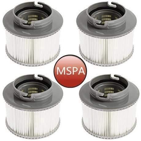 jacuzzi MIBNCE Lot de 4 cartouches filtrantes de rechange pour piscine gonflable Mspa