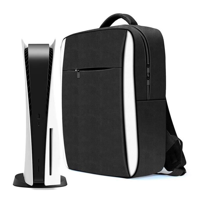 Sac à dos de rangement pour console PS5, compatible avec la console PS5 et ses accessoires, sac de rangement à bandoulière PS5