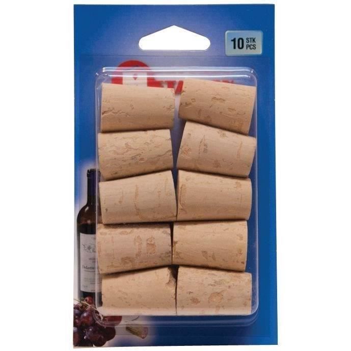 Bouchon conique en liège x10 - 33x23 mm - La cave Cdiscount