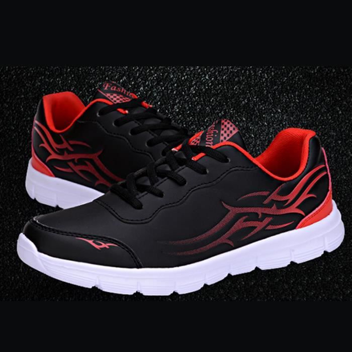 KIANII Basket de Skate Homme - Sport - Noir - Synthétique