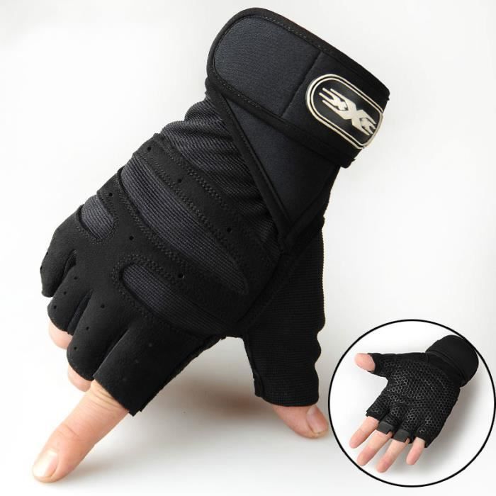 Gants Mitaines Vélo Moto Protection Anti-choc Antidérapant Gants Fitness Sport de Plein Air Gants Mitaines Vélo Moto Protection Anti-choc Antidérapant Gants Fitness Sport de Plein Air
