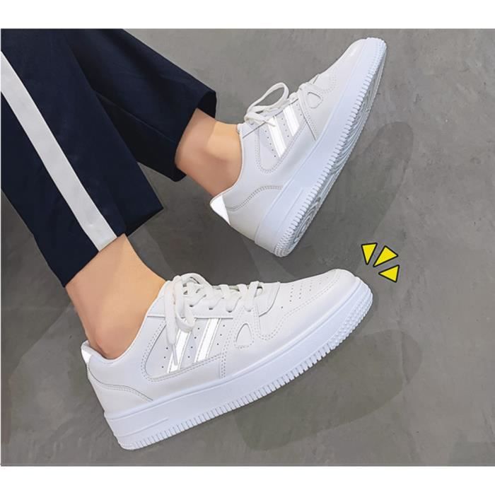 Baskets Blanches Femme - Sneakers Blanches tendances et pas cher - Cinelle  Paris