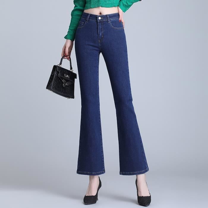 Jean Droit Femme Vert Foncé Extensible - Taille UK14 (grande Taille), Coton, Neuf Sans étiquettes