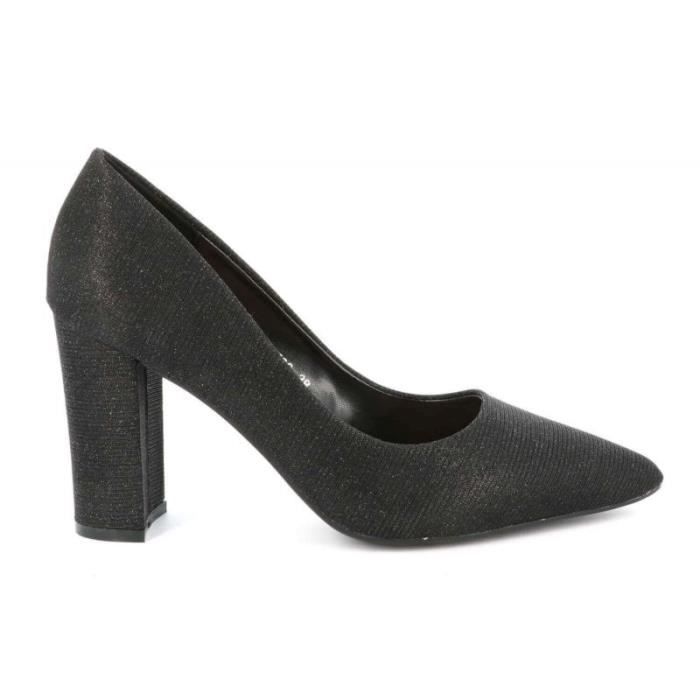 Escarpins Zara Trafaluc - Talon Haut Noir/bleu, Pointure 38, Velours, Occasion Excellent état