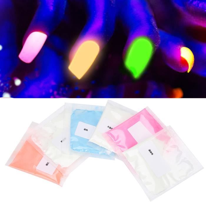 Poudre Fluorescente Phosphorescente - Effet Lumineux Intense, 10 G, Plusieurs Couleurs