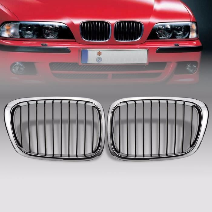 Calandre Noire Brillante Double Barre Pour BMW 5 Series E39 1999-2003 528i 540i