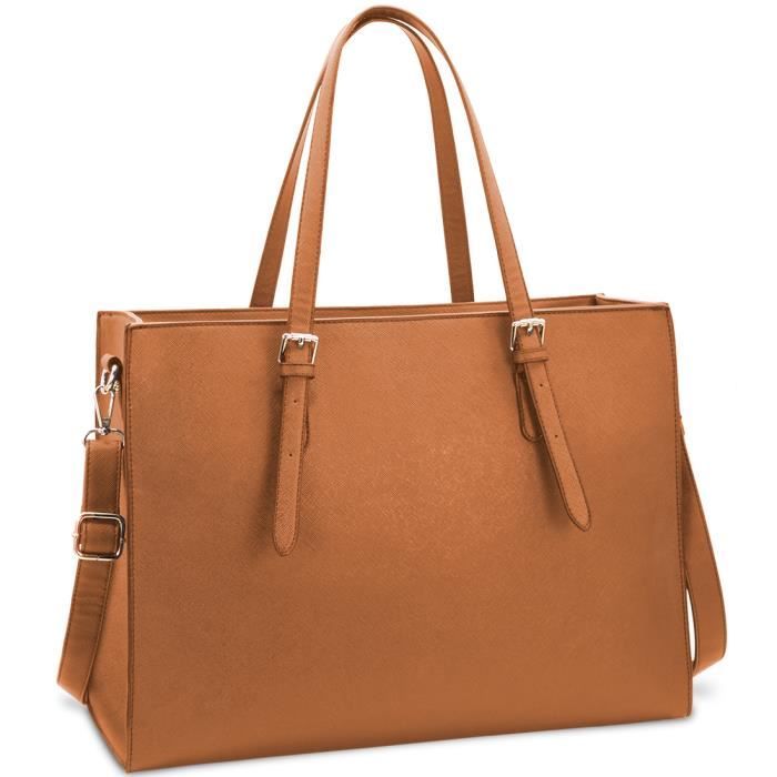 Sac ?� Main Femme ??l?�gant en Cuir PU avec Bandouli?�re - Marron Marron - Cdiscount Bagagerie 