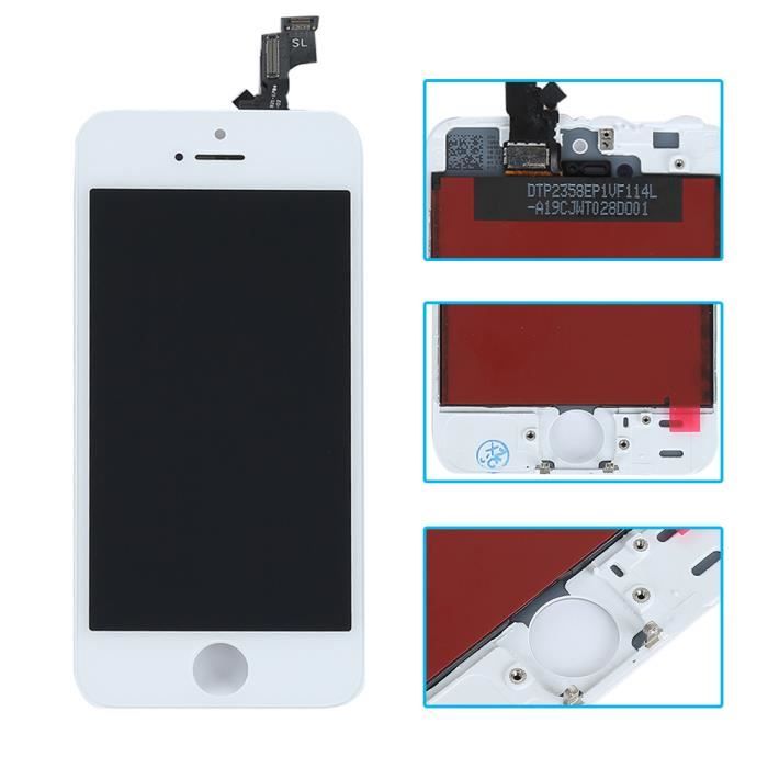 Visiodirect® Ecran Complet: Vitre + LCD Sur Châssis Compatible Avec Iphone 6s Blanc Kit Outils Colle B7000 Offerte