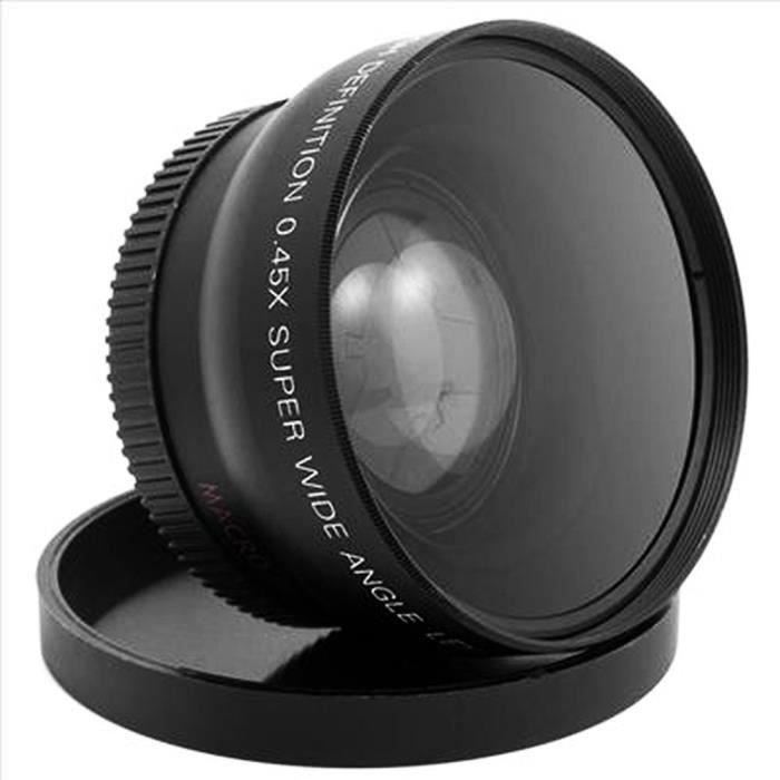 Objectif grand Angle et Macro 52mm 0.45X pour Nikon D3200 D3100 D5200 D5100 objectifs numériques