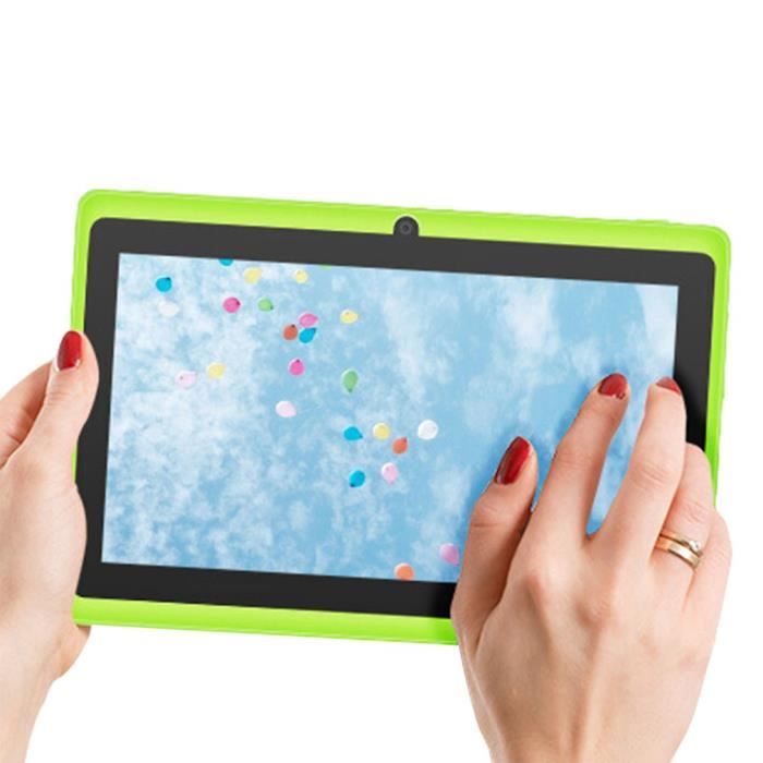 Tablette PC 7 pouces écran HD Android pour enfant 512M+4G – vert