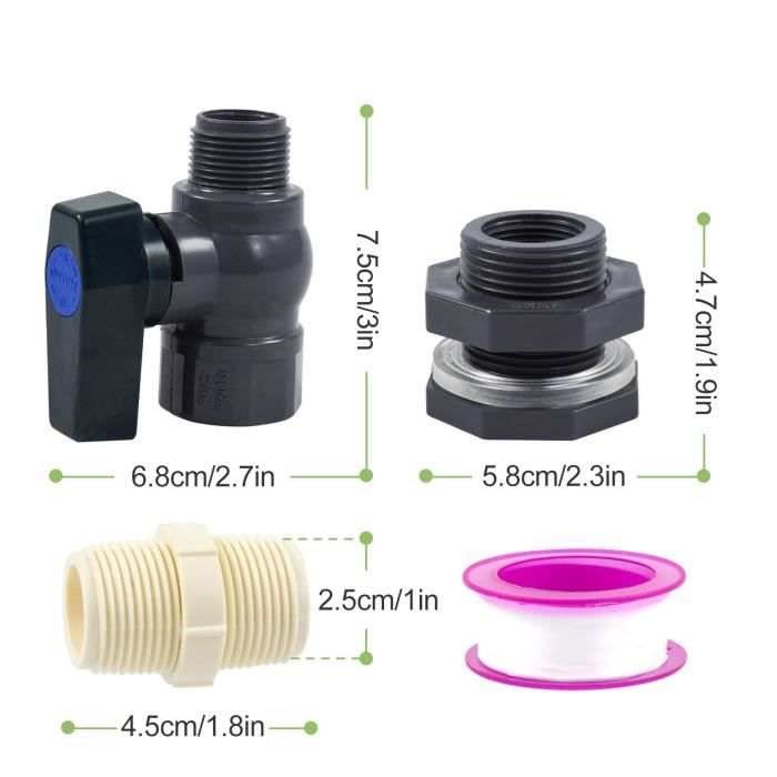 Lot De 2 Connecteur De Vanne Pour Arrosage GEOLIA Diam.4 X 6 Mm Geo | Leroy Merlin