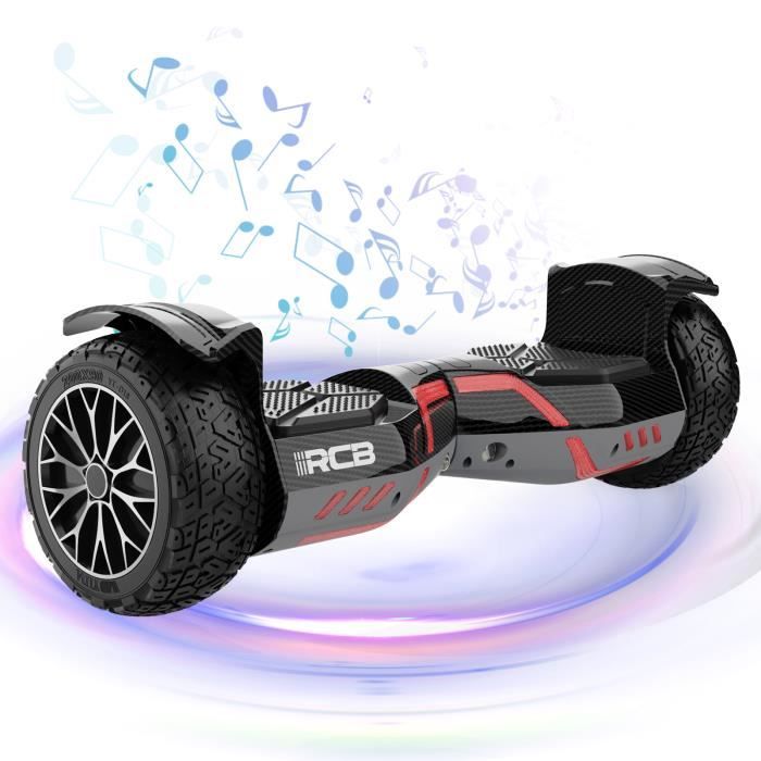 RCB Hoverboard Tout-terrain - 8.5 - APP - Double Moteur - Bluetooth - Noir  - Cdiscount Sport