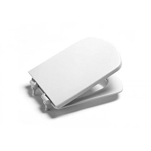 Siège WC Roca Dama Senso - Fermeture Douce, Charnières Chromées, Blanc
