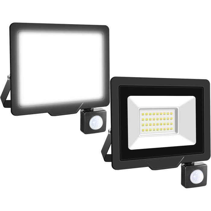Projecteur LED extérieur avec détecteur de mouvement 10W - TREOIR Projecteur LED extérieur avec détecteur de mouvement 10W - TREOIR