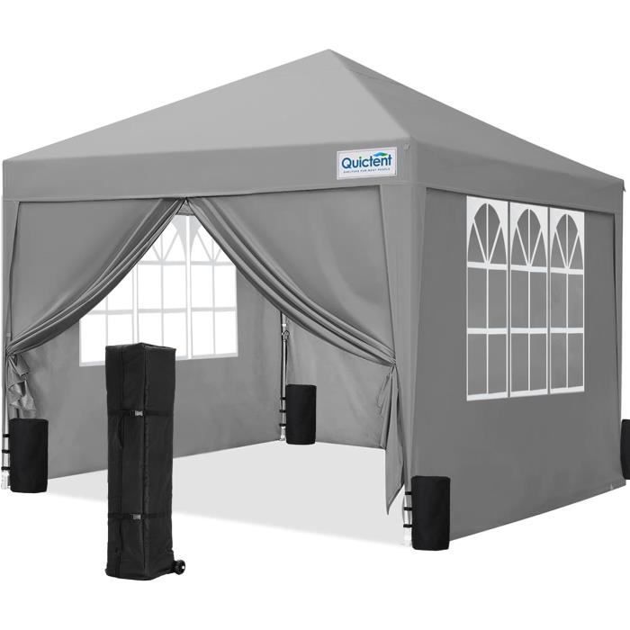 Tente De Jardin 4x6m – Tonnelle Professionnelle Avec Panneaux Latéraux | Imperméable, Résistante UV Et Vent | Pour Mariage, Fête, Événements - 10