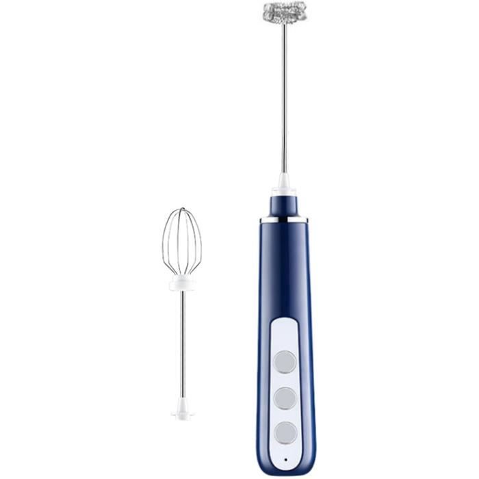 Fouet Électrique Portable Pour Mousse à Lait Et Café - Mélangeur Rapide, Pour Cuisine, Desserts, Boissons - Alimenté Par Piles