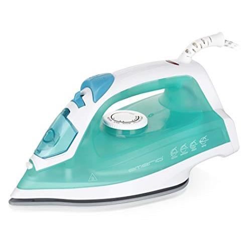 Fer à Repasser Emerio - 2000 W - Semelle en céramique - Fonction Jet - Anti-Goutte - Vapeur 8-17 g/min