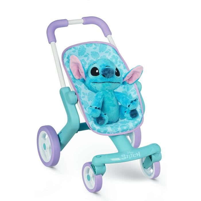 SMOBY+-+Stitch+Poussette+++Peluche+-+des+18+mois
