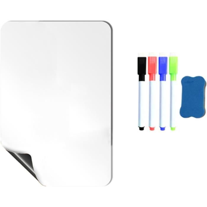 Tableau Blanc Magnétique 60x45 Cm – Avec Crayon, Effaceur Et Aimant, Neuf