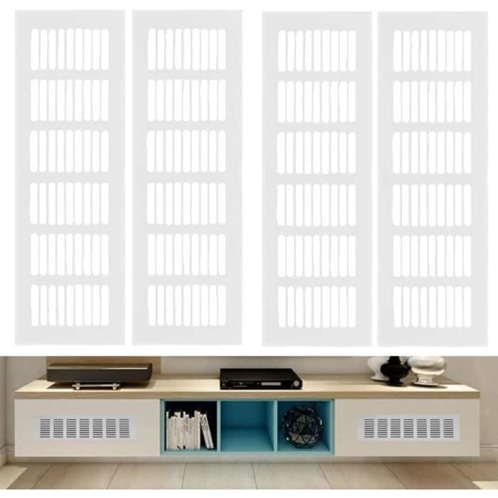Grille De Ventilation, 4 Pcs Grilles D'aeration Rectangulaire Sont
