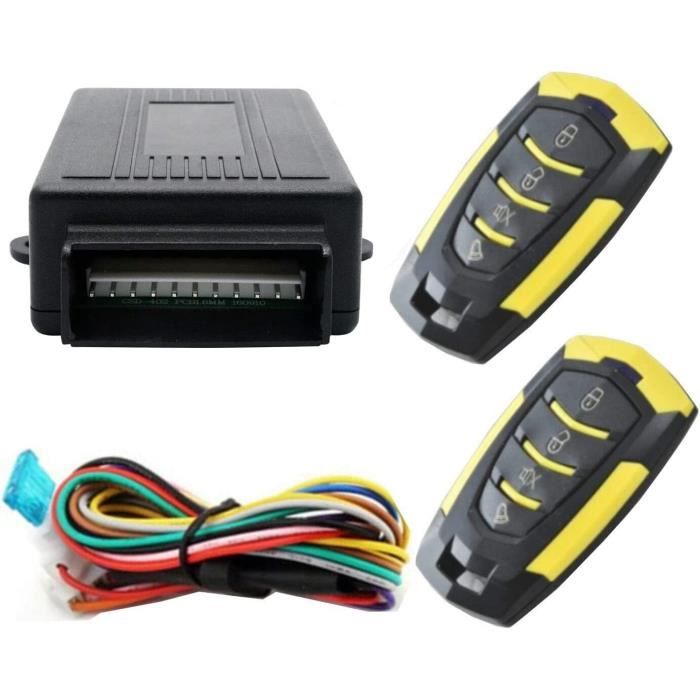 Alarme Voiture Universelle 12V – Alarme à Vibration Avec Télécommande – Système Antivol Simple & Efficace