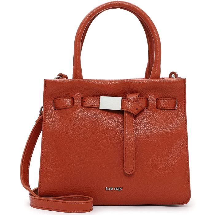 Tamaris Martha Bowling Bag 32483 - Sac à Main Élégant Bowling Femme Marron Fonçé, Bandoulière Réglable Et Compartiments Pratiques