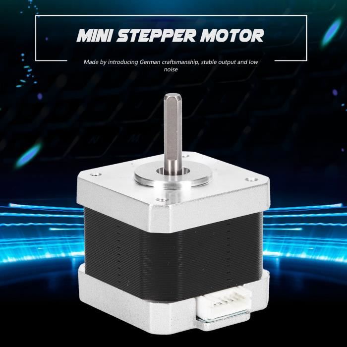 Imetrx 3PCS Nema 17 Stepper Motor 42x48mm 1.7A-3.1V 2 Phase 4 Wires 1.8 Degrees With 39.3 Inch Cable For Creality CR-10 10S Ender 3 3D Printer/CNC Extruder And Y-axis