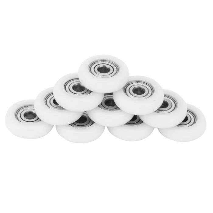 10 Roulements à Billes Miniatures En Nylon Et Acier 5x23x7mm - Pour Portes, Tiroirs, Meubles Coulissants