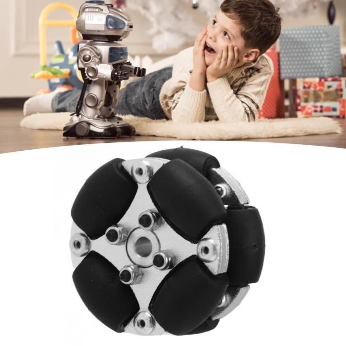 Mecanum – Roue Omnidirectionnelle 60 Mm – Lot De 4 – Robot DIY, Voiture Intelligente, Moteur TT – Déplacements Multidirectionnels