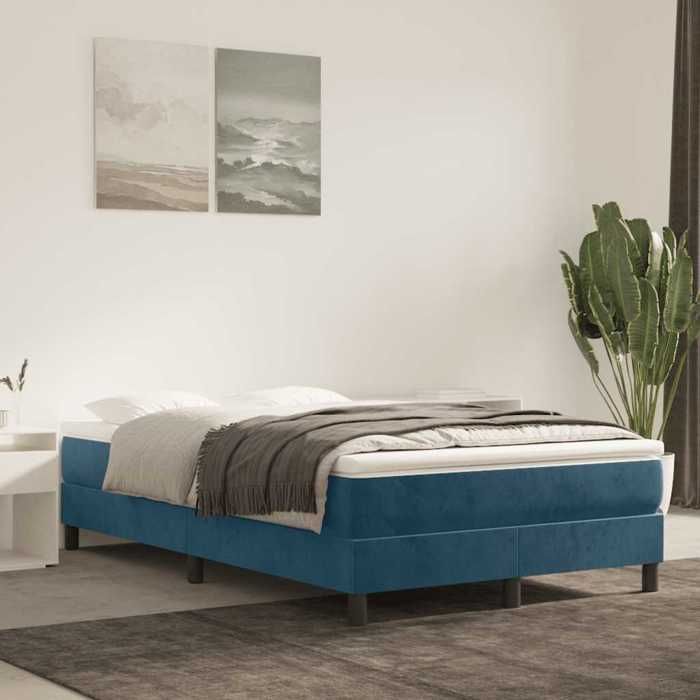 vidaXL Cadre de lit à lattes Lit Rembourré Lit Double avec Sommier à Lattes Lit Adulte de Chambre à Coucher Moderne 3120764