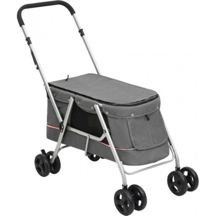 vidaXL Poussette chien pliante