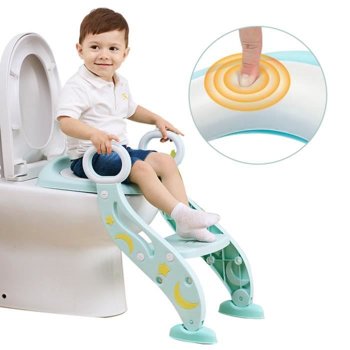 Siege De Toilette Enfant Bebe Reducteur De Wc Pliable Echelle Chaise Step Pot Educatif Chaise De Formation Vinteky Cdiscount Puericulture Eveil Bebe