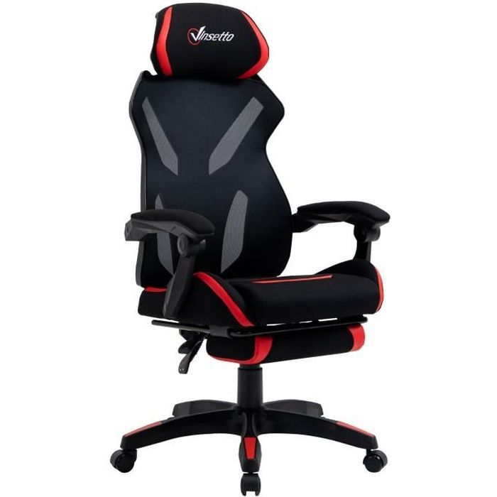 Vinsetto Fauteuil gamer chaise gaming chaise de bureau ergonomique