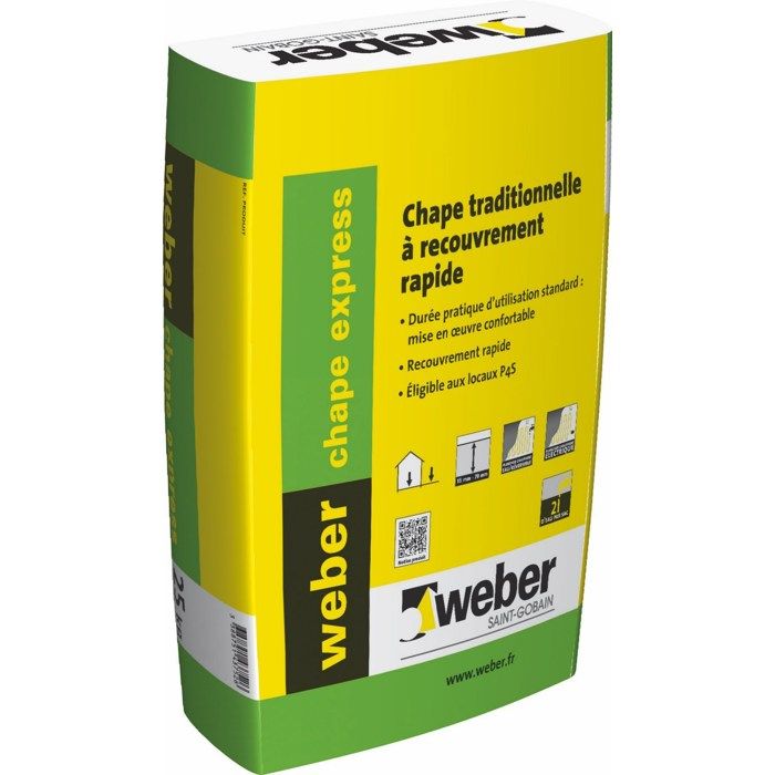Chape traditionnelle à recouvrement rapide WEBER CHAPE EXPRESS Sac de 25 Kg - vue 1