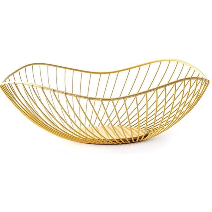 XIALINBUY Corbeille à Fruits Métal Noir - 27.5x9cm - Design Ajouré Pour Légumes, Pain, Décoration