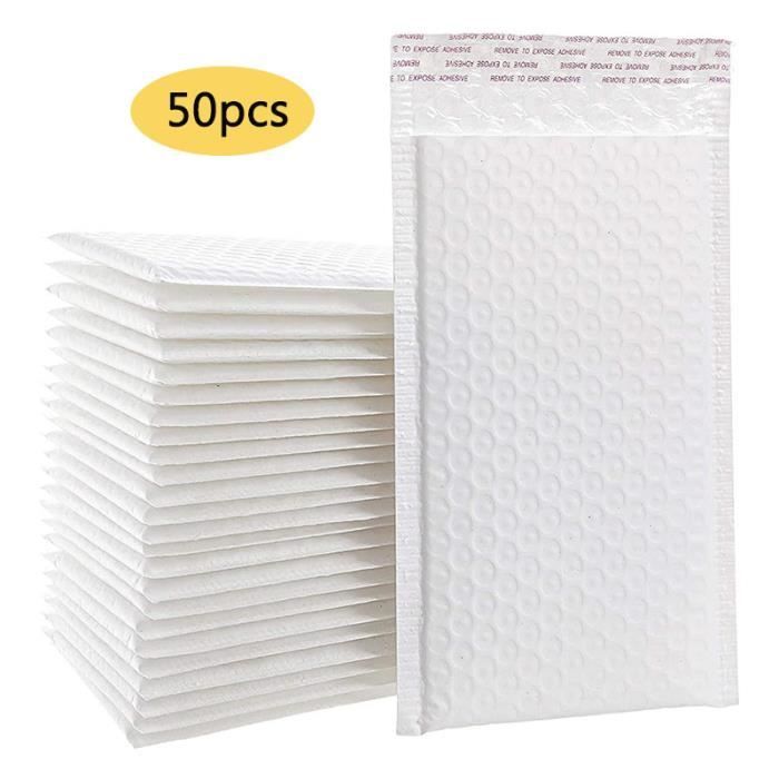 50 enveloppes plastiques blanche opaque A3 350 x 450 mm pochettes