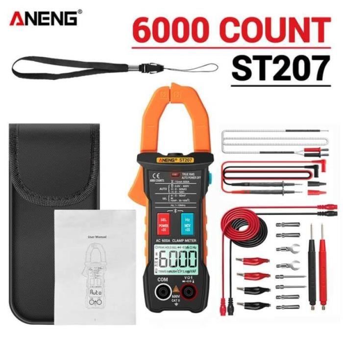 Multimètre Numérique ANENG 20000 Points - Mesure AC/DC, Capacité, Fréquence, NCV - Pour Auto, Maison - 9