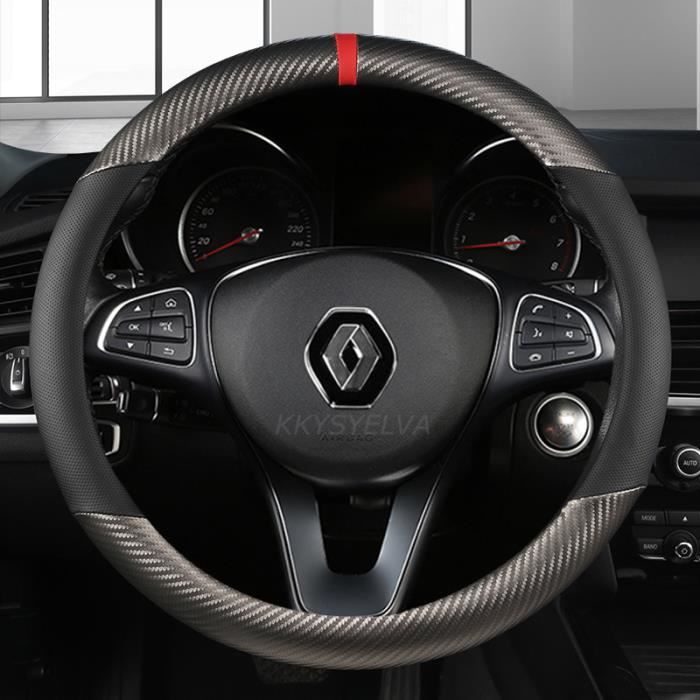 Housse De Volant Pour Renault Clio 5, Zoé, Captur 2019-2020 – Cuir Microfibre Perforé, Antidérapante