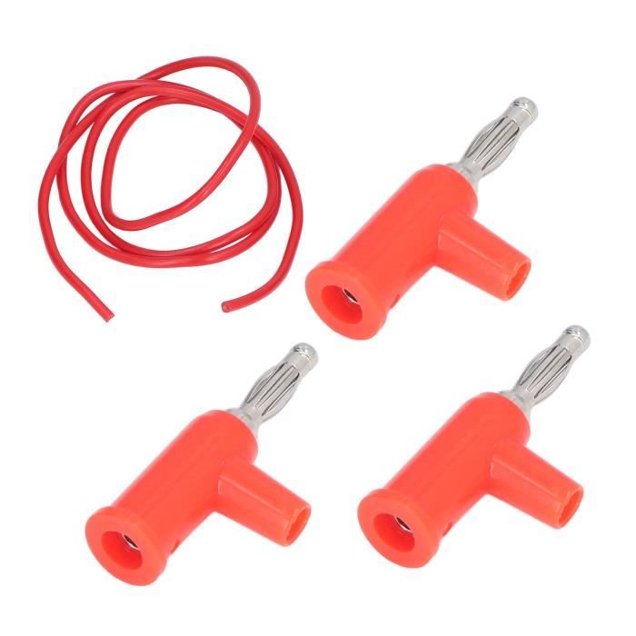 Lot De 10 Cordons De Test Banane 4 Mm Mâle à Mâle En Laiton PA 32 A