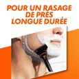 Rasoir Gillette Fusion5 - Homme - Lames multiples - Tête lavable - Noir-1