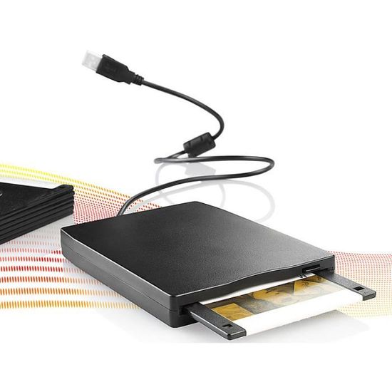 Lecteur De Disquettes Externe USB - Plug And Play Pour PC Portable Et Bureau - Transfert Rapide De Disquettes 3,5"