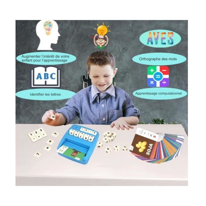 Jeu éducatif Montessori J'écris mes premiers mots en français et en anglais : Chez Cadeaux & Jeux