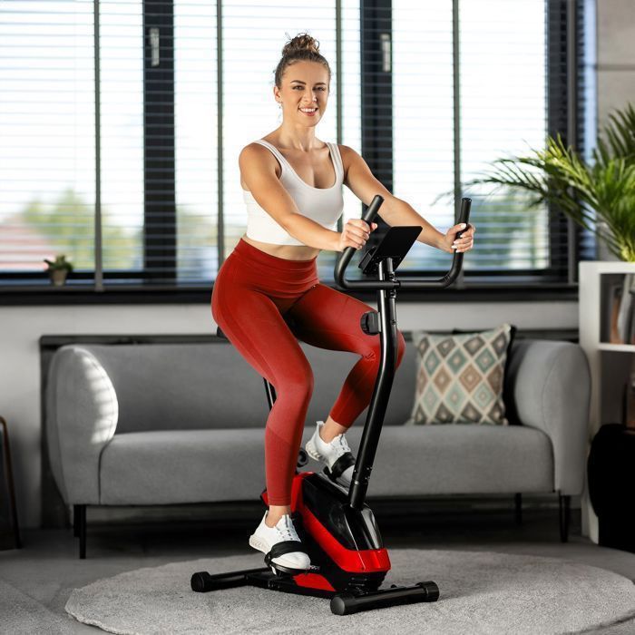 Hop Sport Velo d appartement Masse d inertie 5 5kg Velo fitness HS 045H EOS 8 Niveaux de resistance magnetique Capteur