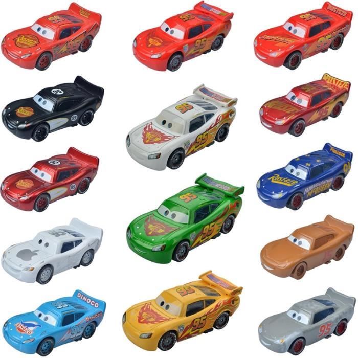 Pixar Voitures 2 McQueen Métal Jouets Modèle de Voiture Cadeau  d'Anniversaire pour les Enfants Garçon 