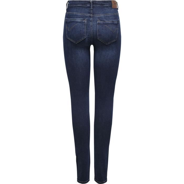 Pantalon jean top femme bleu marine